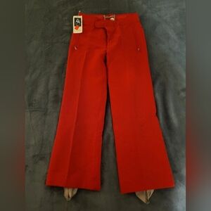 Bogner Vintage Red Ski Snow Pants Women's Size 30 W 27 1/2 L Stretch.